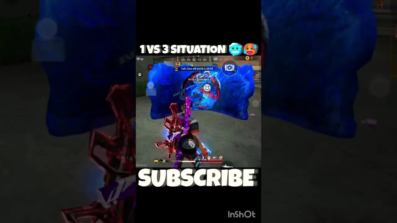1 vs 4 situation 🥶😱 can I handle this situation 🥶 #shorts #freefire #viral #fkg #ff #ffshorts