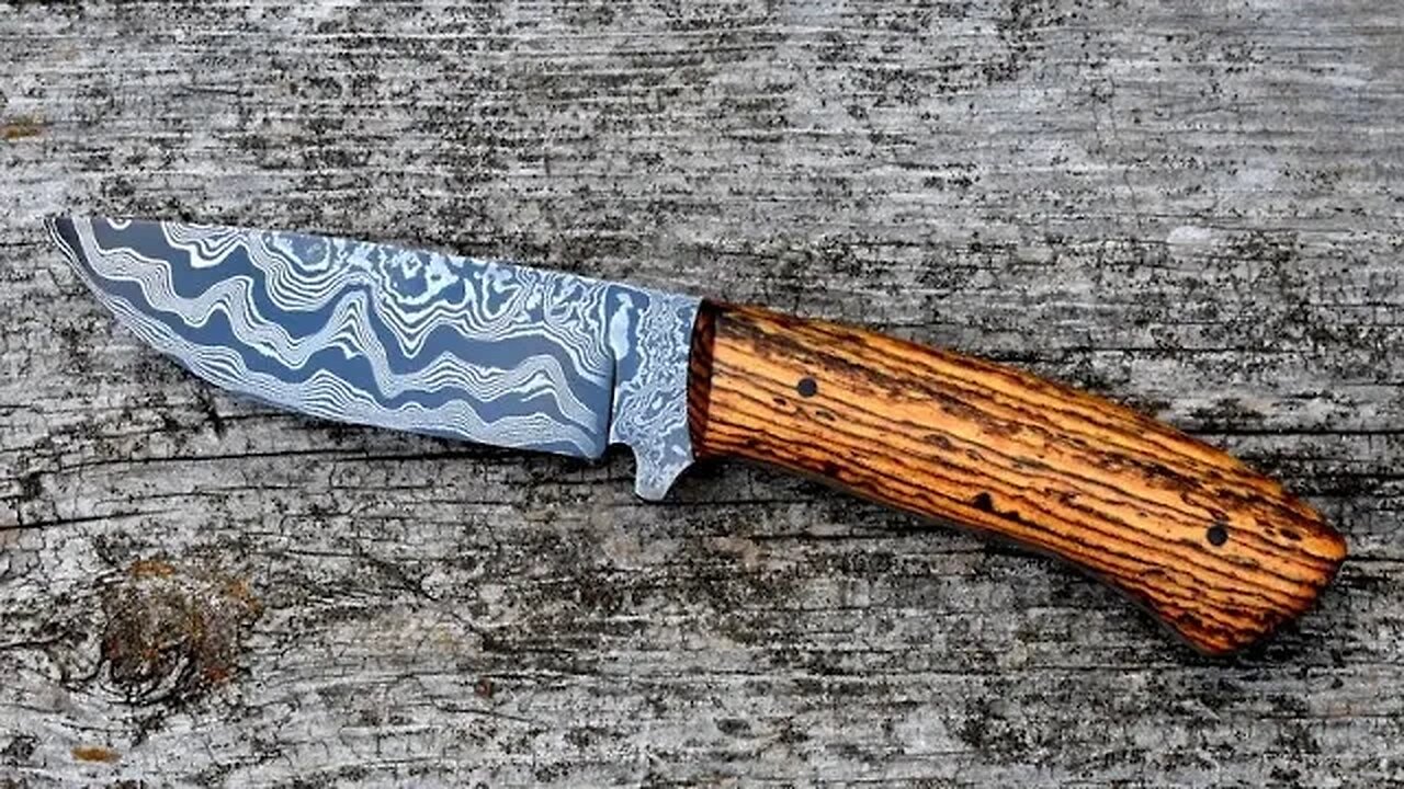 Forging a Damascus Hunting knife