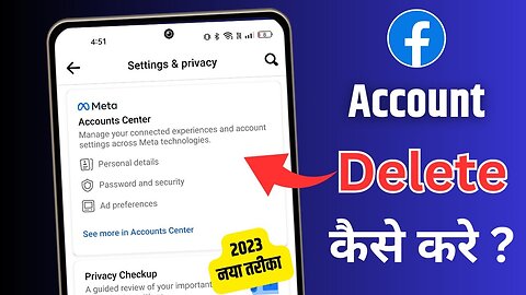 Facebook Account Delete Kaise Kare 2023 Permanently New Update Facebook id de