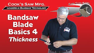 Sawmill Bandsaw Blade Basics 4 - Blade Thickness