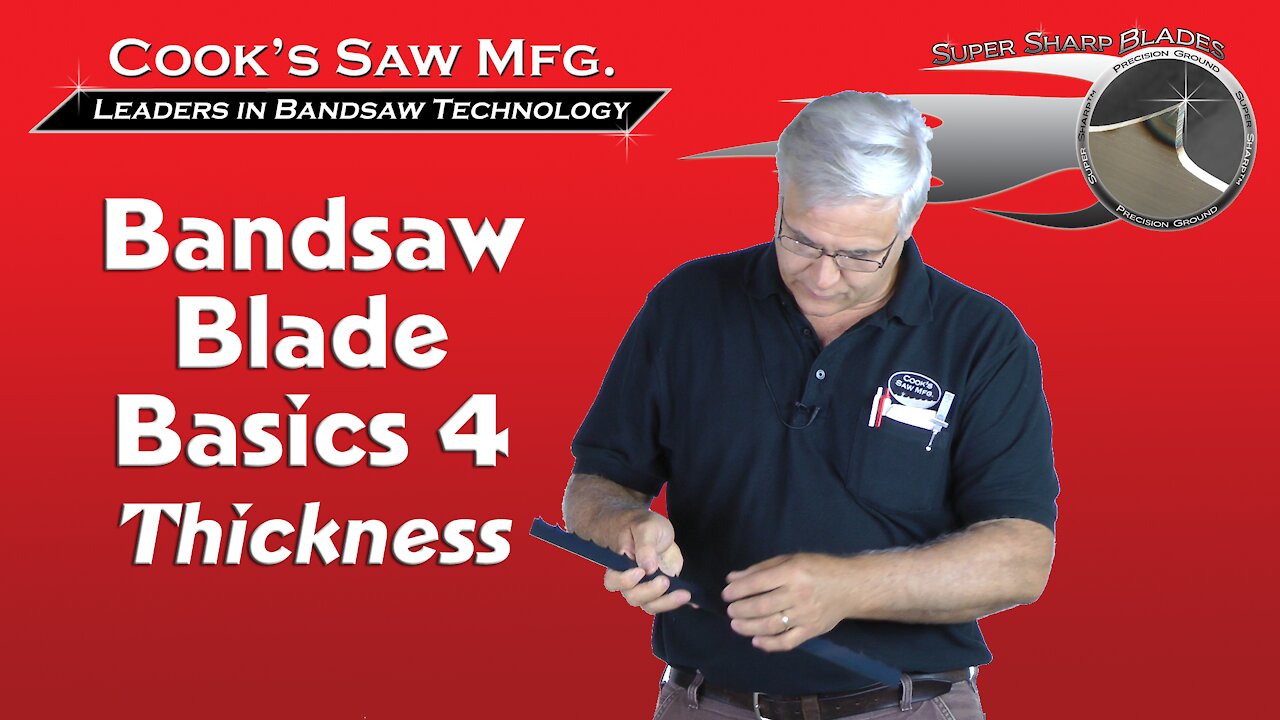 Sawmill Bandsaw Blade Basics 4 - Blade Thickness