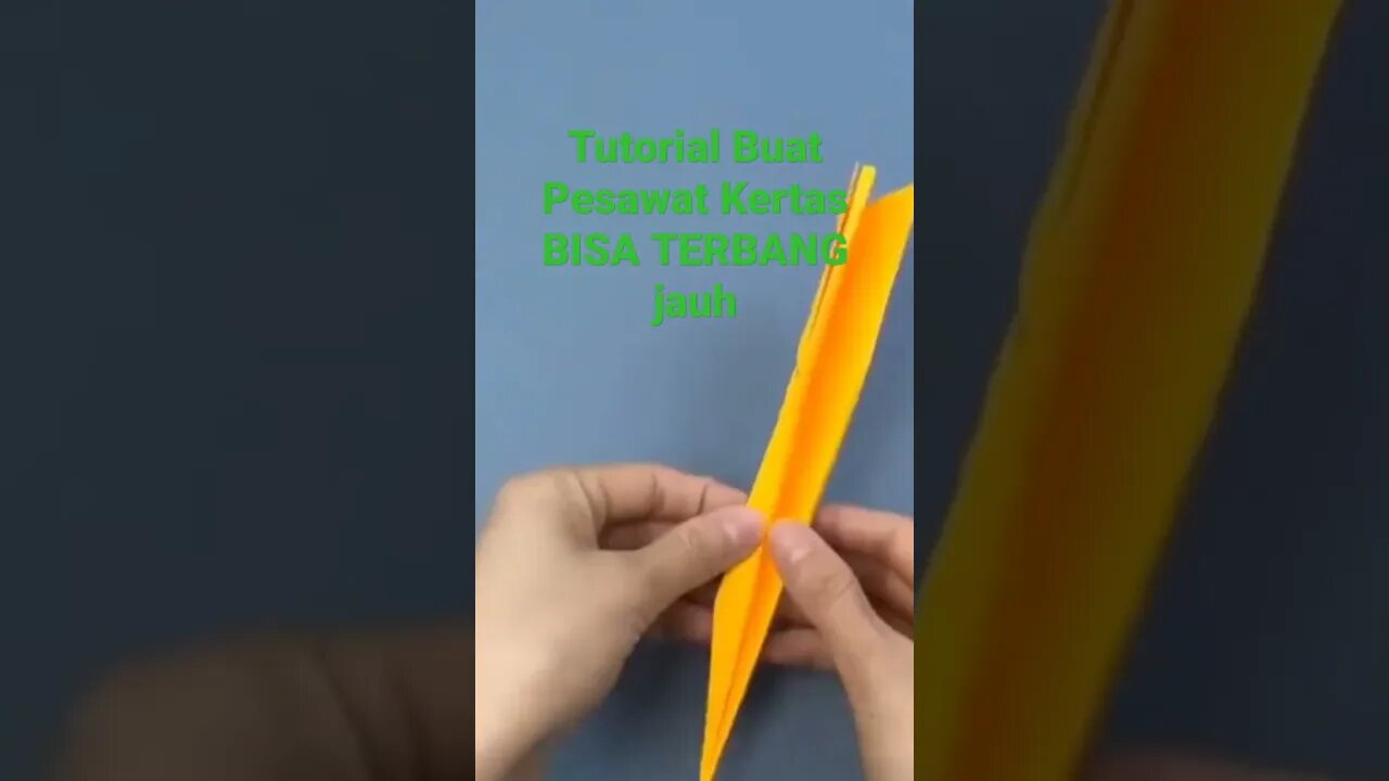 Tutorial Buat Pesawat Kertas Bisa Terbang Jauh.