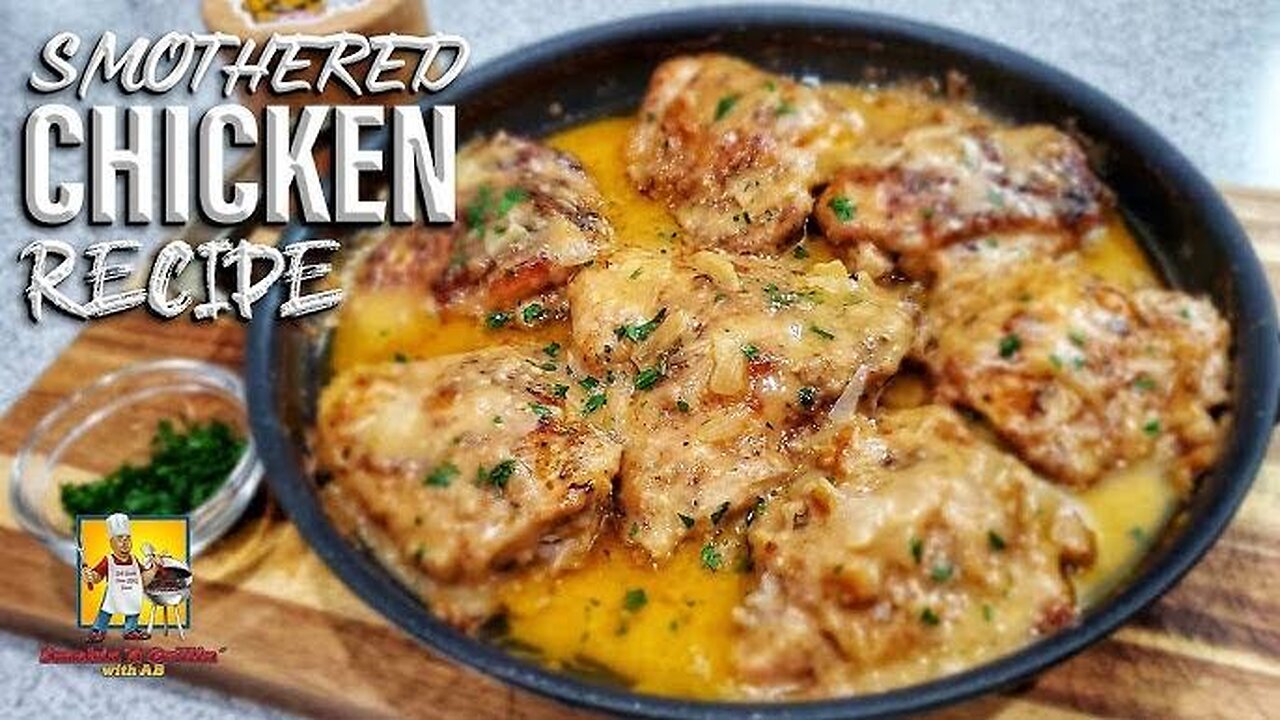 MOUTHWATERING SOUL FOOD: SMOTHERED CHICKEN 🐔🍗🍗