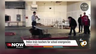 Police train teachers for school emergencies