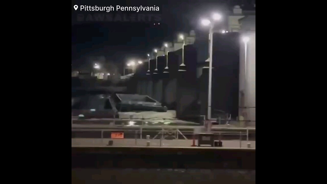 Accident or premeditated? Footage shows approximately 6-7 barges jammed up against the Emsworth Dam