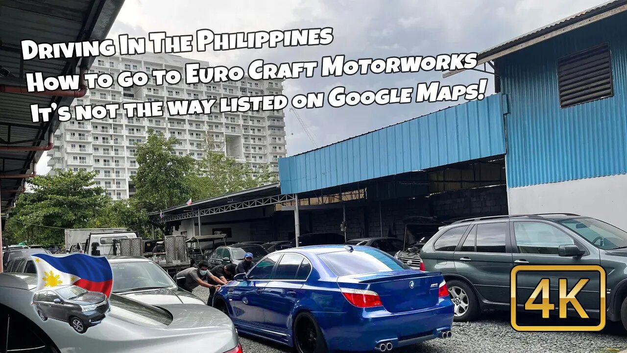 Driving to Euro Craft Motorworks in Pasig, Metro Manila, The Philippines 4K