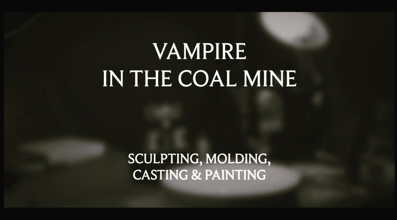 Vampire in the Coal Mine - Sculpture and Short Story