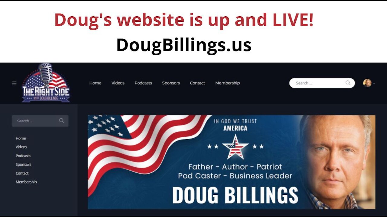 Doug's Website is Up and Live!!!