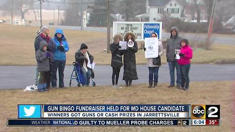 Aaron Penman holds Gun/Cash bingo fundraiser