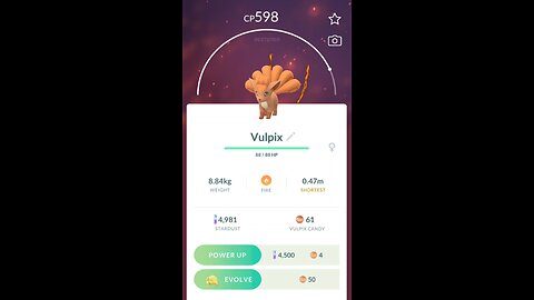 Vulpix Evolves into Ninetales in Pokemon GO #Pokemon #PokemonGO