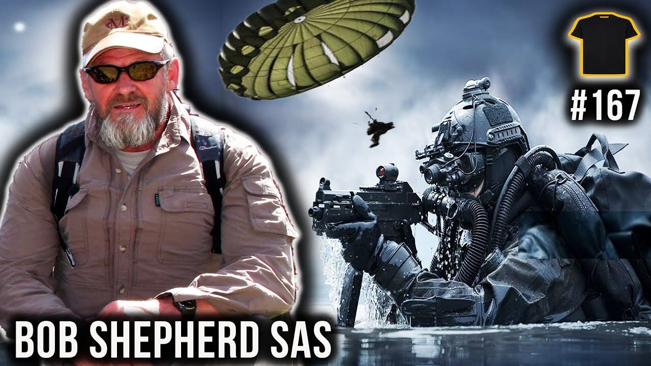 SAS Parachuting Into The South Atlantic | Bob Shepherd | Bought The T-Shirt Podcast