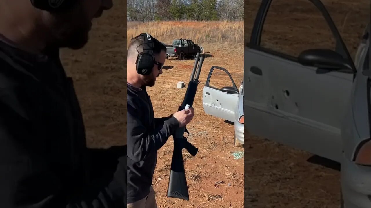 Shotgun Slug Vs Running Car