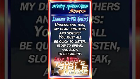 JUL 18, 2023 | The POWER of LISTENING - Why James 1:19 (NLT) Matters on World Listening Day!