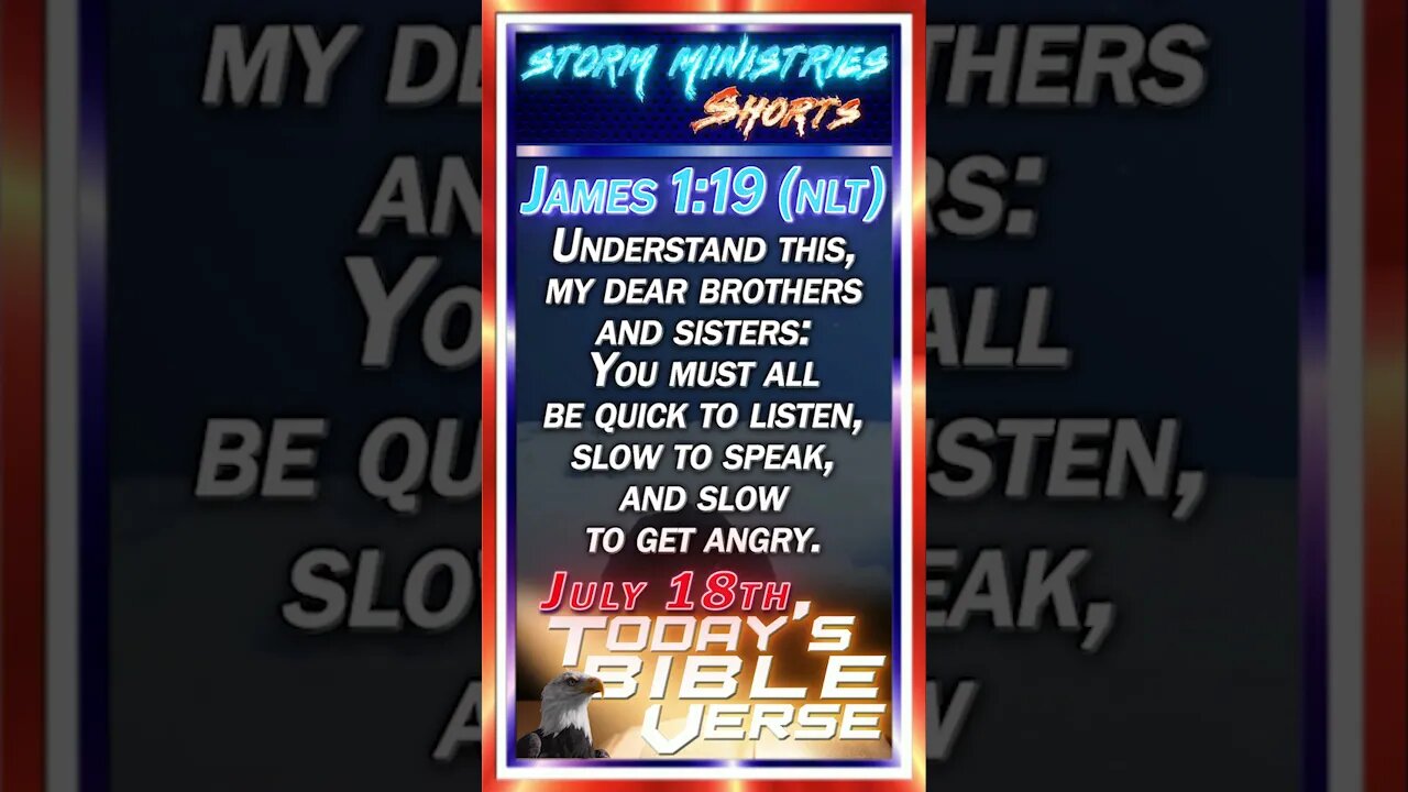 JUL 18, 2023 | The POWER of LISTENING - Why James 1:19 (NLT) Matters on World Listening Day!