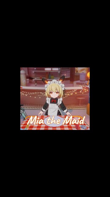 Mia in a Maid outfit!