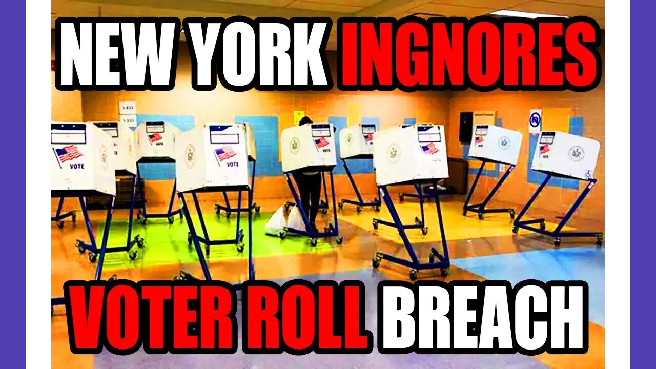 NY Has Done Nothing About A Voter Roll Data Breach 🟠⚪🟣