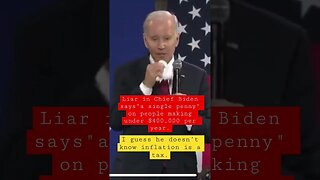 Biden lies able raising taxes