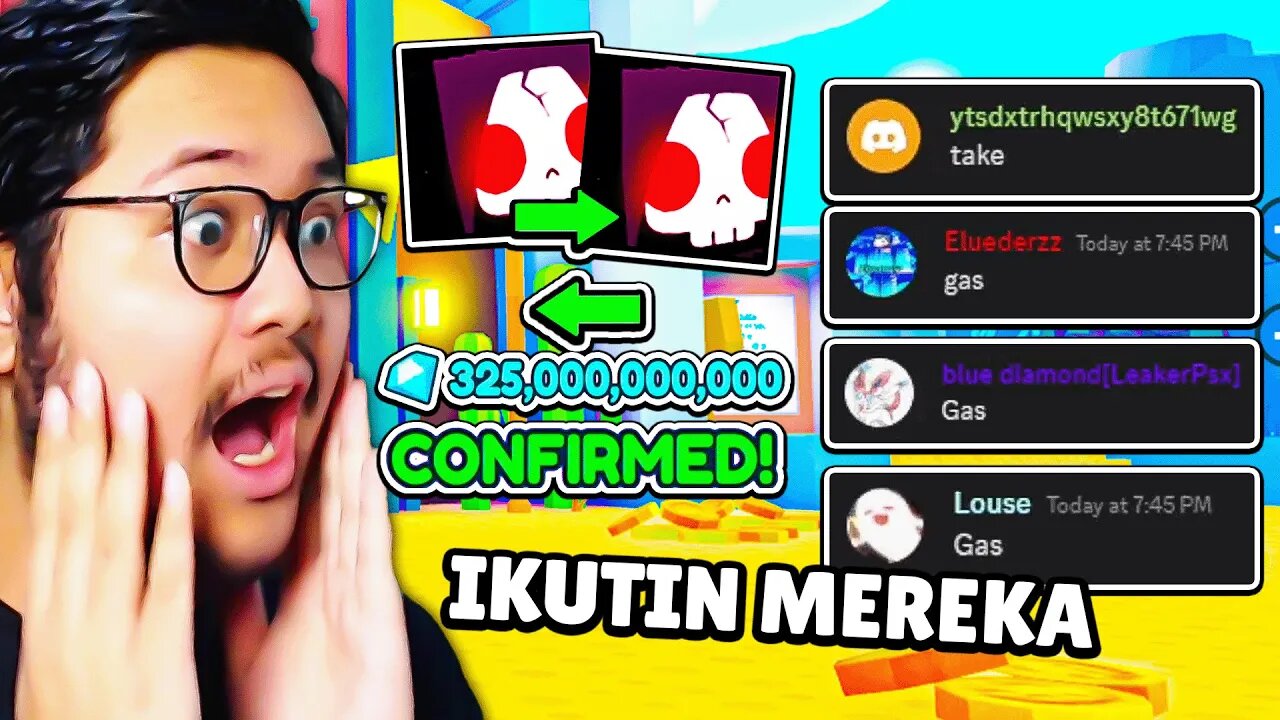 AKU DAPET BANYAKAN GEMS DARI IKUTIN KATA SUBSCRIBER DI PET SIMULATOR X!?