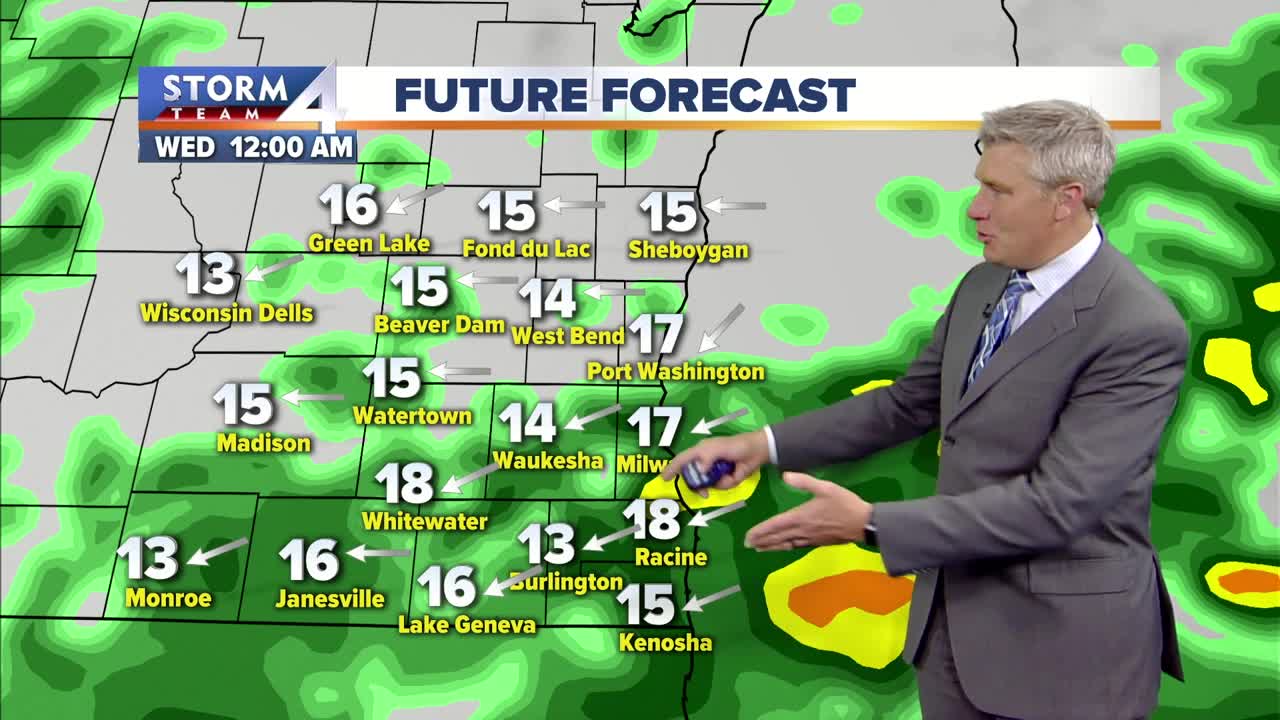 Off-and-on rain showers continue overnight