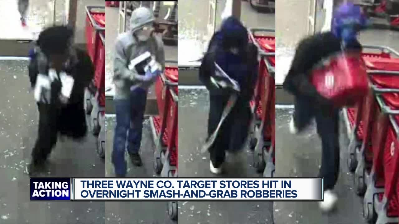 Police investigating string of smash-and-grabs at Target stores in metro Detroit