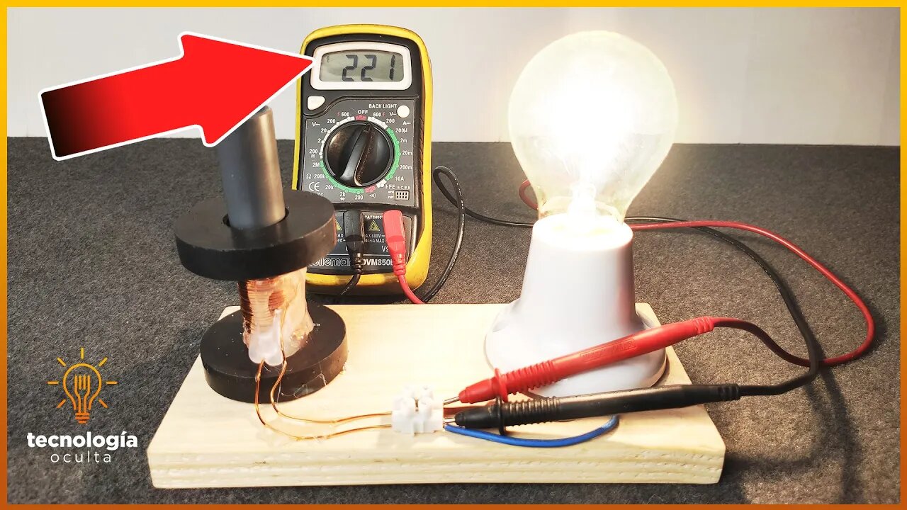 Energía Gratis Con Imanes 🧲💡💡 DIY | Energía Magnética Infinita | Método 2022