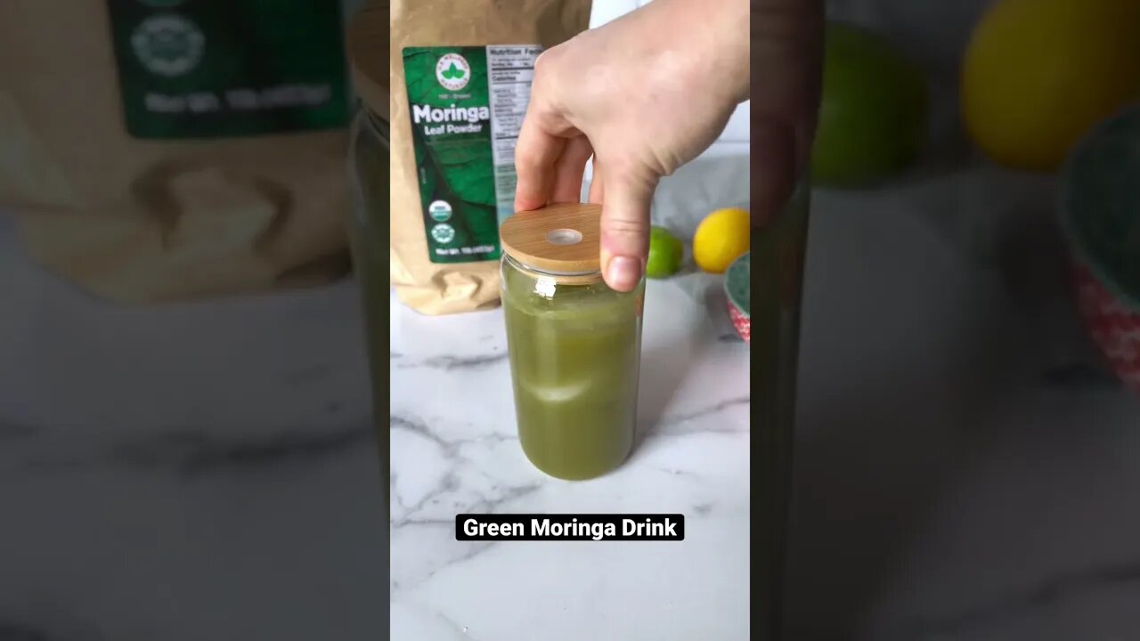 Green Drink for St. Patricks Day #short #greendrink #moringa #nonalcoholic #healthydrink