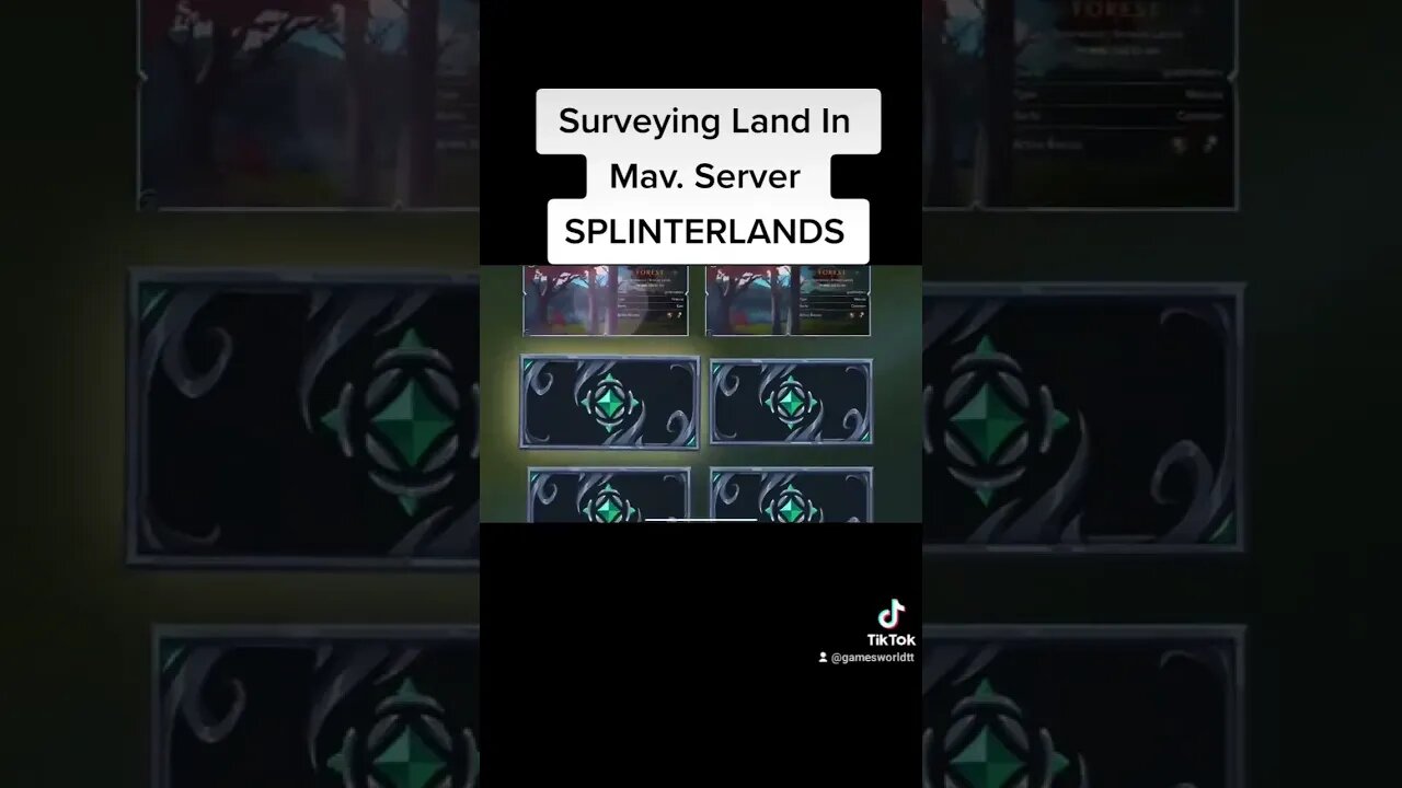 Gold Matters Surveying Land On The Mav. Server Splinterlands | #shorts