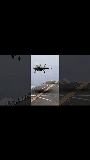 Vertical Landing #F35 Hanging On Aircraft Carrier #Aviation #AeroArduino
