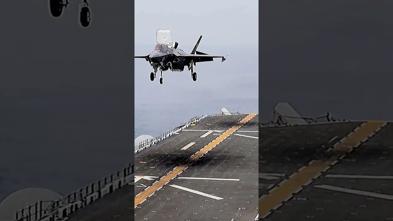 Vertical Landing #F35 Hanging On Aircraft Carrier #Aviation #AeroArduino