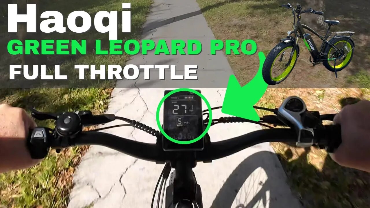 Haoqi Green Leopard Pro Ebike Full Throttle Test