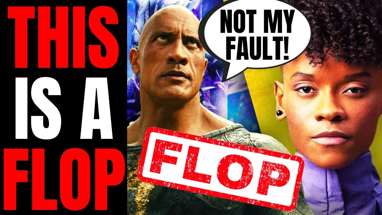 The Rock Makes EXCUSES After Black Adam FLOPS At Box Office | Don't Compare It To Wakanda Forever!