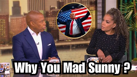 Mayor Eric Adams Blasted By Sunny Hostin For Embracing Trump