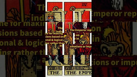 TAROT- THE EMPEROR CARD! ~ What is in the cards? #tarot #inspiration #shorts