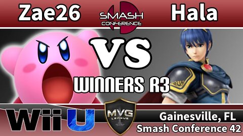 Zae26 (Kirby & Rosalina) vs. Hala (Marth) - SSB4 Winners R3 - Smash Conference 42