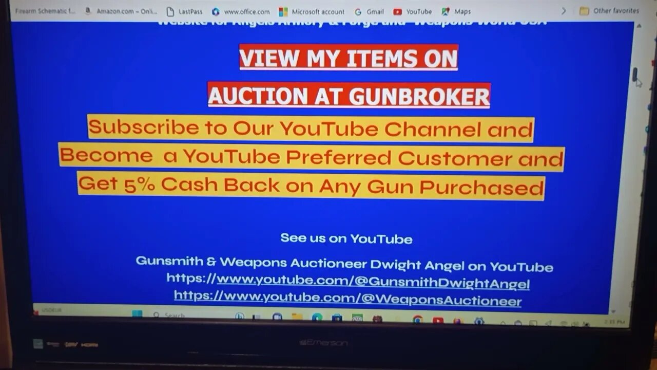 May 20, 2023 - SUBSCRIBERS GET 5% CASH BACK ON ANY GUN PURCHASED!