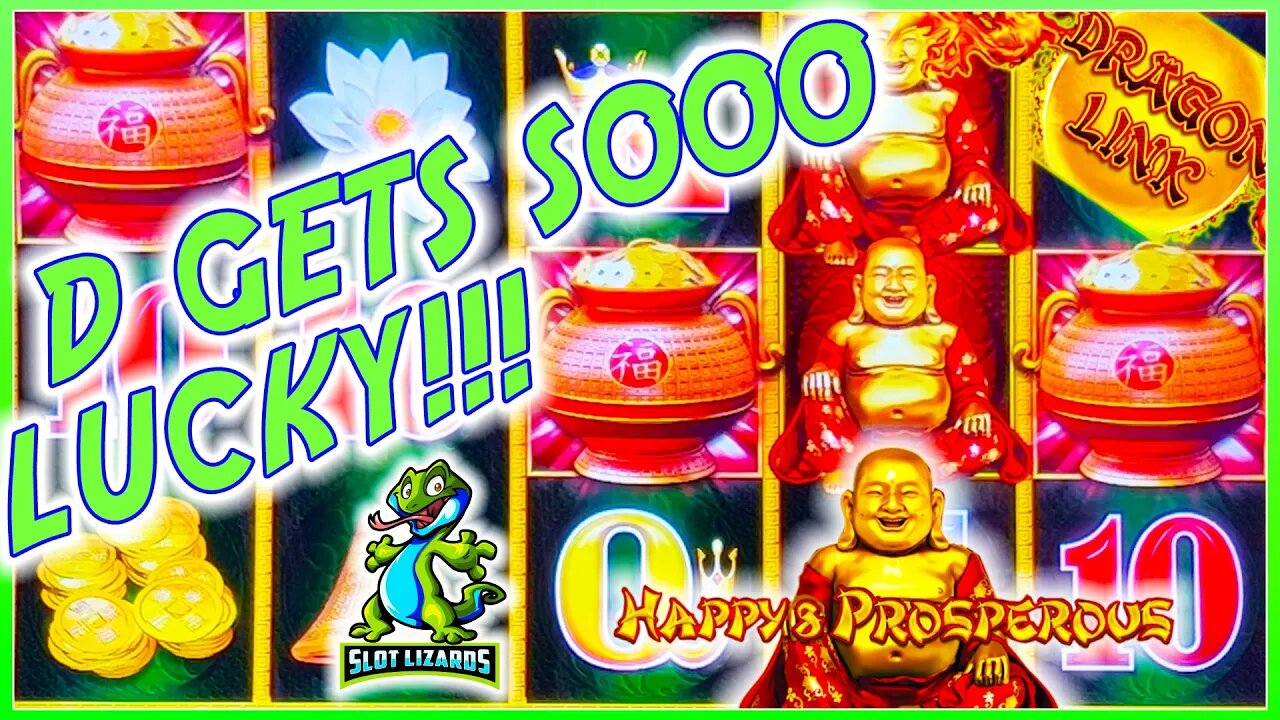 CRAZY AWESOME JACKPOT! CRAZY HUGE WIN! Dragon Link Happy and Prosperous Slot