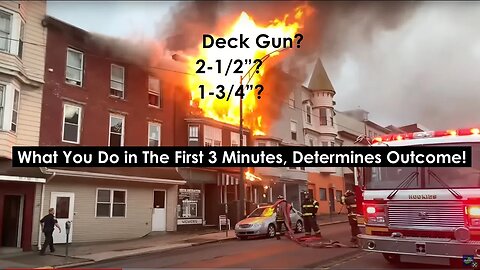 Transitional Fire Attack! Heavy Fire in a 3 Story Tax Payer with Exposure - Critique