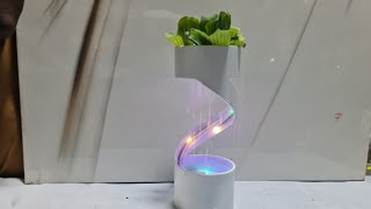 DIY Fountain Plant Pot with Amazing LED Lights: Make For the beauty of your garden home