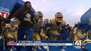Lincoln Prep students, alumni celebrate new field with first true homecoming game