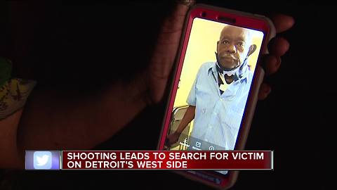 Shooting leads to search for victim on Detroit's west side