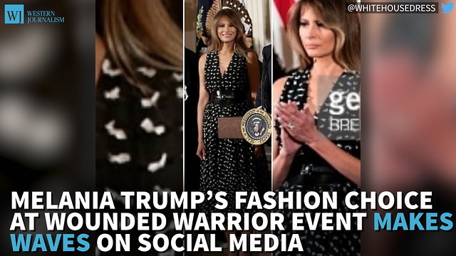 Melania Trump’s Fashion Choice At Wounded Warrior Event Makes Waves On Social Media