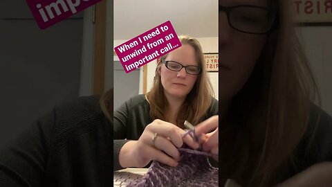 When you need to unwind from an important call… just crochet