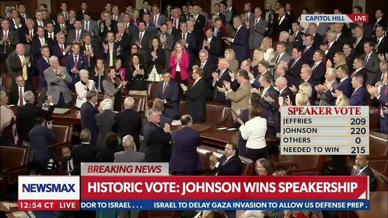 Historic Vote: Johnson wins Speakership