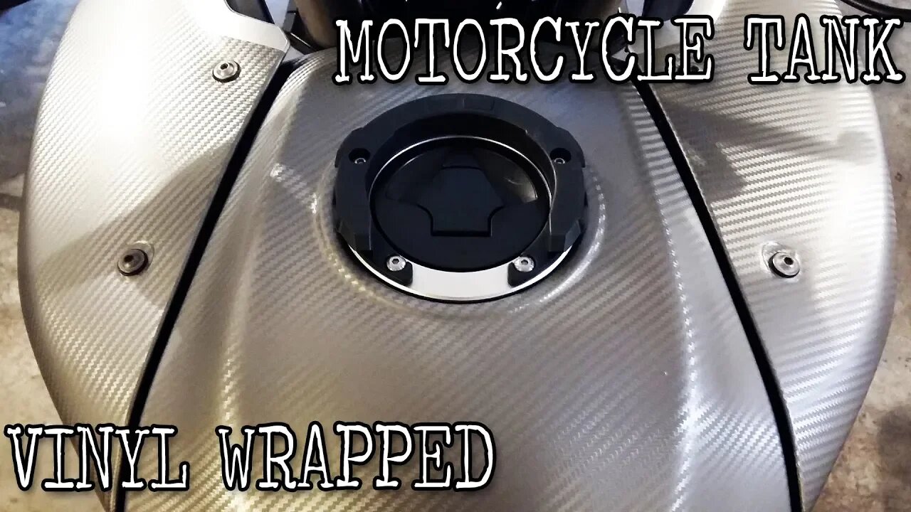 Motorcycle Vinyl Wrap - Carbon Fibre - Fuel Tank