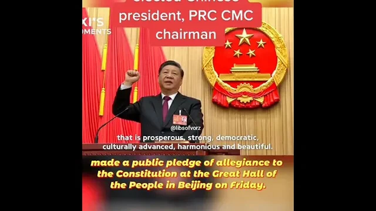 Xi Jinping re-elected third time 5-year term as Chinese President with 2952 votes and no oppositions