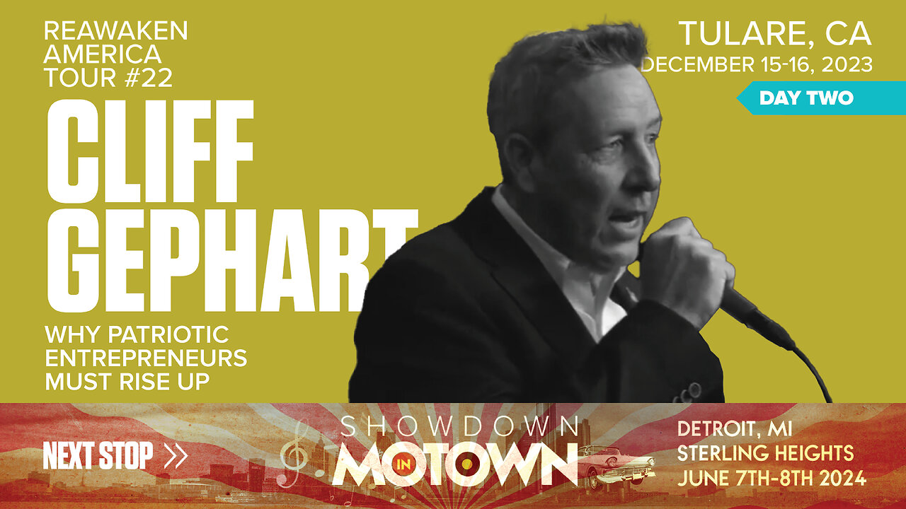 ReAwaken America Tour | Cliff Gephart | Why Patriotic Entrepreneurs Must Rise Up