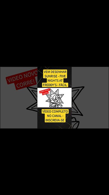 COMO DESENHAR SUNRISE - FIVE NIGHTS AT FREDDY'S - FÁCIL #desenho #shorts #desenhofacil