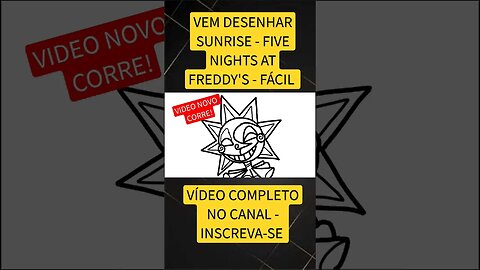 COMO DESENHAR SUNRISE - FIVE NIGHTS AT FREDDY'S - FÁCIL #desenho #shorts #desenhofacil