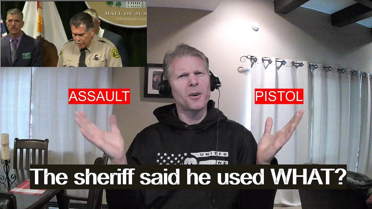 Did he just say ASSAULT PISTOL...WHAT? Sheriff from LA says mass shooter used a new weapon, lol!