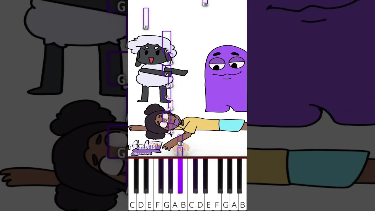 Grimace Shake dance (@SarahlynArts) AMANDA THE ADVENTURER ANIMATION - Octave Piano Tutorial